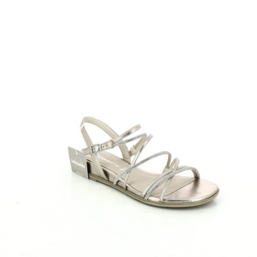 Kevin Dames | Tamaris Sandalen Goud