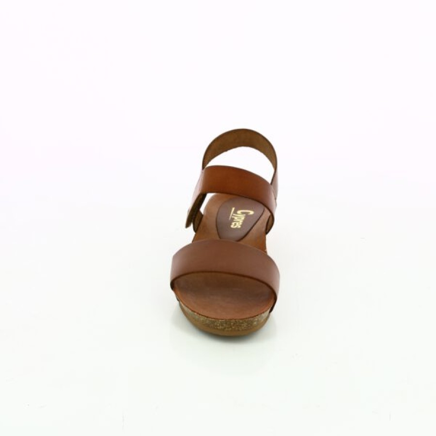 Kevin Dames | Cypres Sandalen Cognac