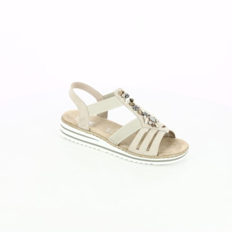 Kevin Dames | Rieker Sandalen Beige