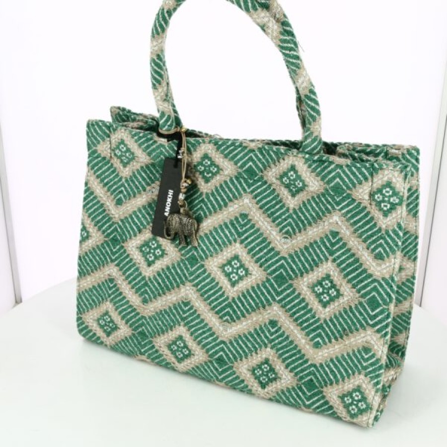 Kevin Accessoires | Anokhi Handtassen Groen