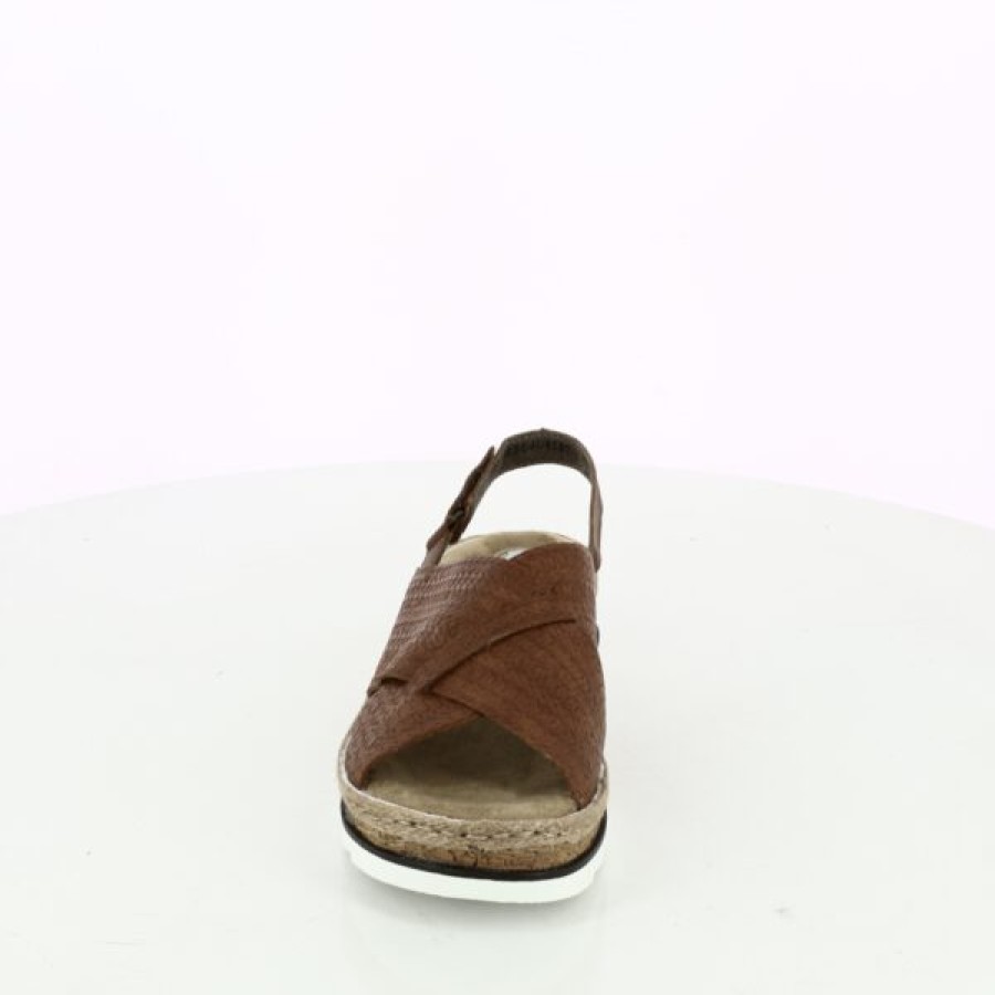 Kevin Dames | Rieker Sandalen Cognac