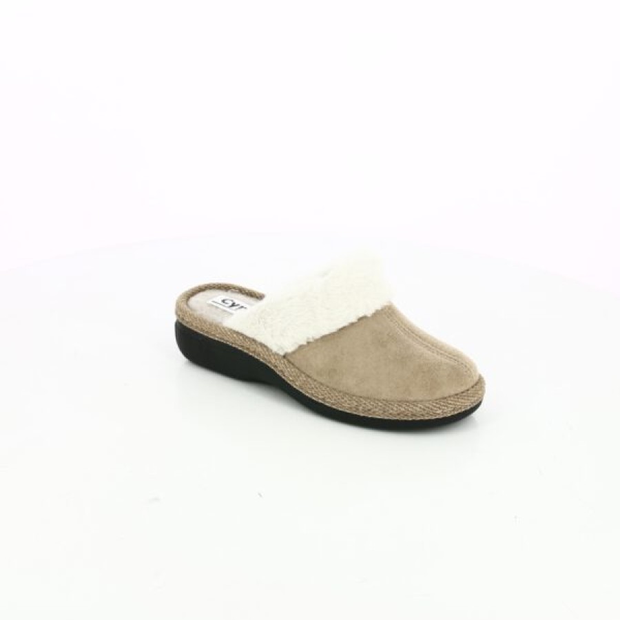 Kevin Dames | Cypres Pantoffels Beige