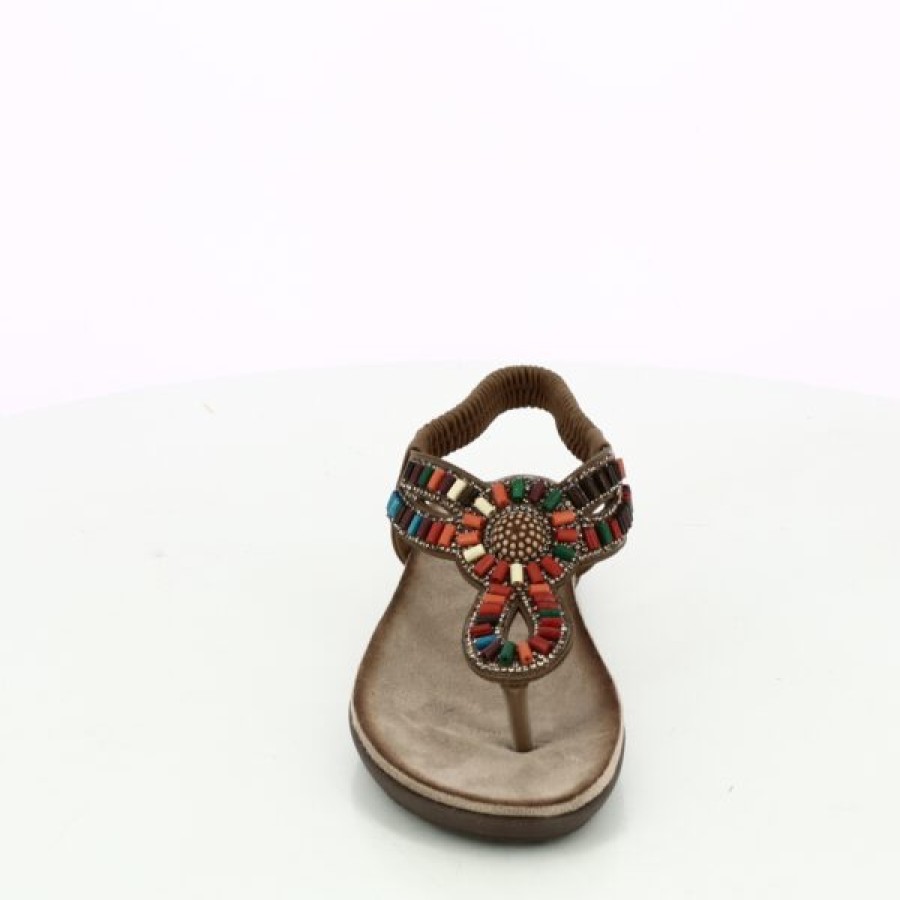 Kevin Dames | Ella Cruz Sandalen Cognac