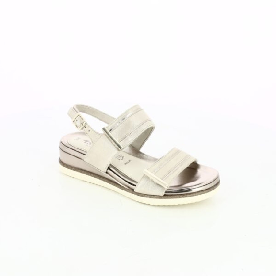 Kevin Dames | Tamaris Sandalen Beige