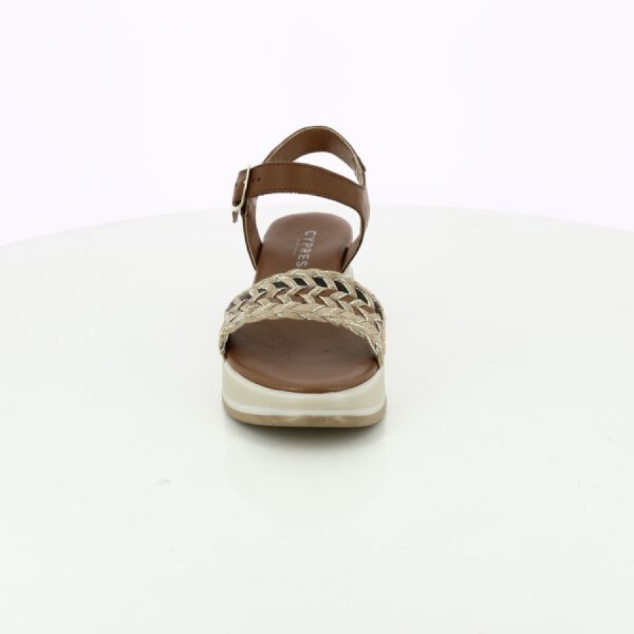 Kevin Dames | Cypres Sandalen Cognac